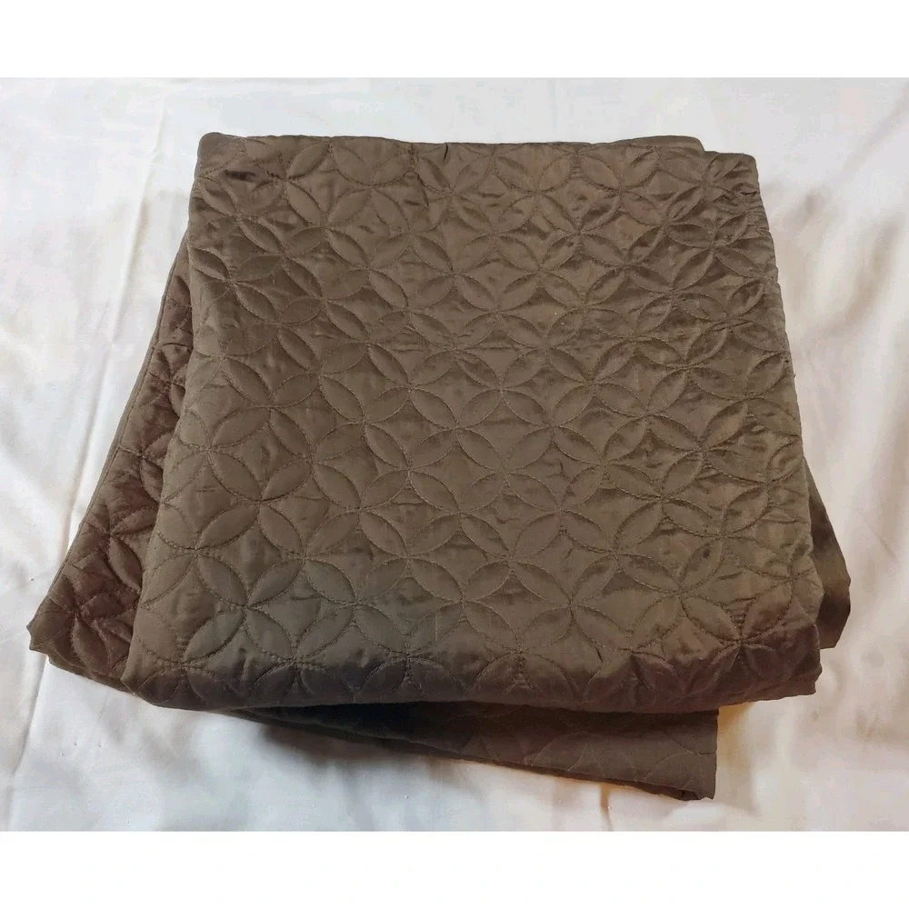 Noble Excellence Silk Blend Euro 2 Pillowcases Zip Brown 26x26‎